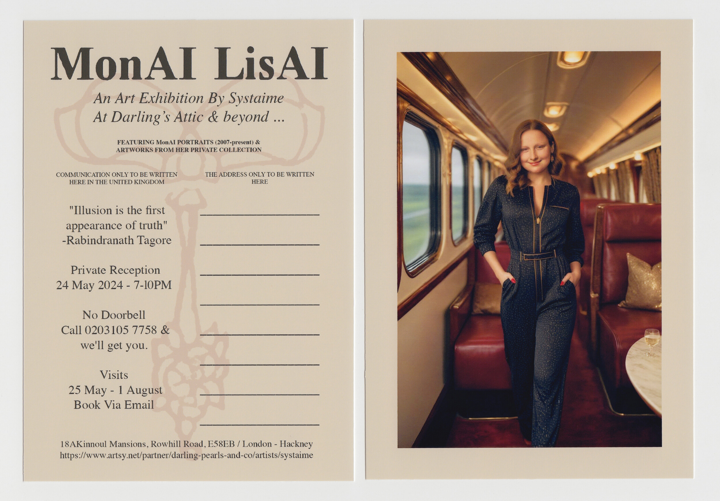 MonAI LisAI #4 (Postcard) — a Systaime work on Artsy