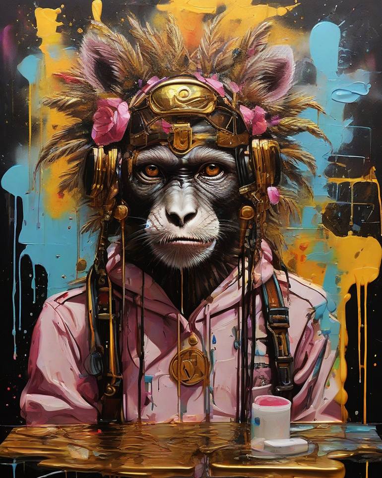 MONKEY SHAMAN — a Systaime work on Saatchi Art