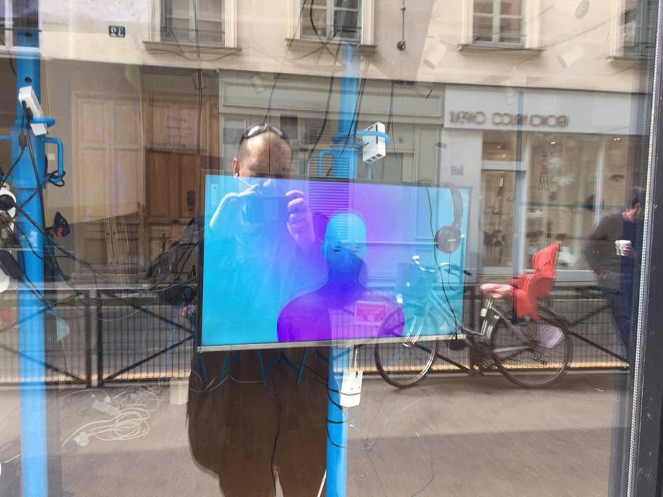 Digital artwork displayed in a window